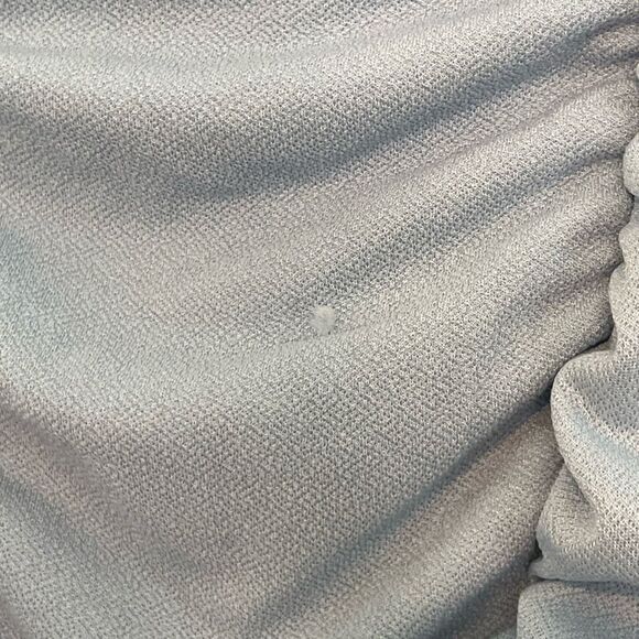 PrettyLitteThings Ruched Bodysuit Dusty Blue Long Sleeve Square Neckline 4 - Picture 5 of 9